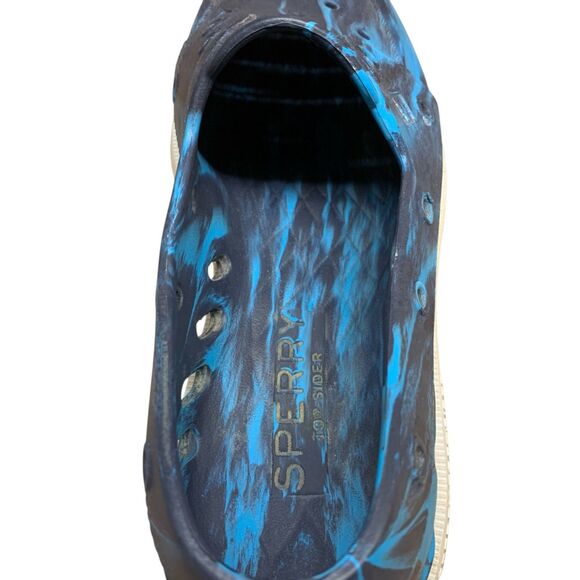 SPERRY Authentic Original Float Boat Shoe Women's 9 Blue Marbled Unisex Mens 7 - Picture 10 of 12